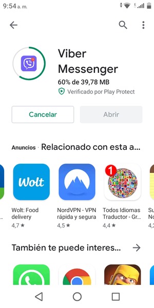 Espere a que el proceso de instalación finalice