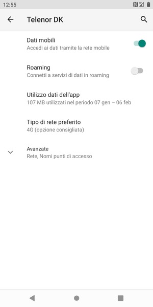 Seleziona Avanzate