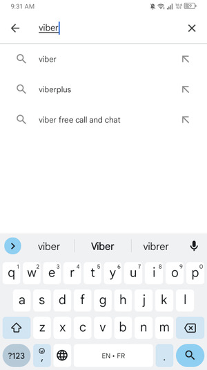 Enter the app name and select Search