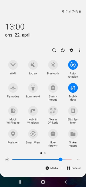 Velg Lyd av for å bytte til ringemodus igjen