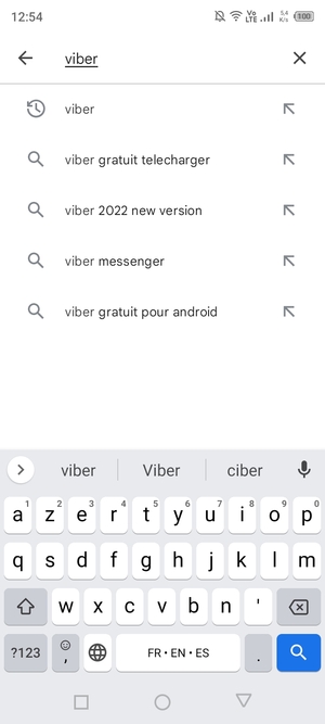 Saisissez le nom de l'appli et sélectionnez Rechercher