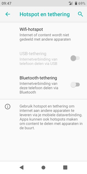 Selecteer Wifi-hotspot