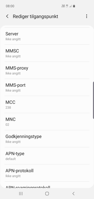 Bla ned og skriv inn MMS-informasjon
