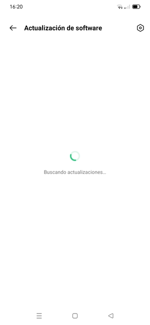 Espere a que la búsqueda termine