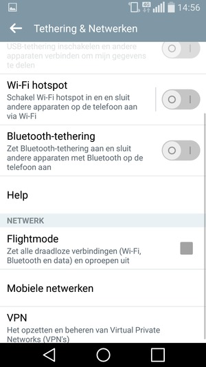 Scroll naar en selecteer Mobiele netwerken
