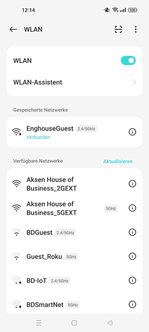 Sie sind nun mit dem WLAN-Netzwerk verbunden