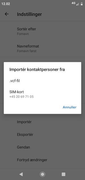 Vælg SIM-kort