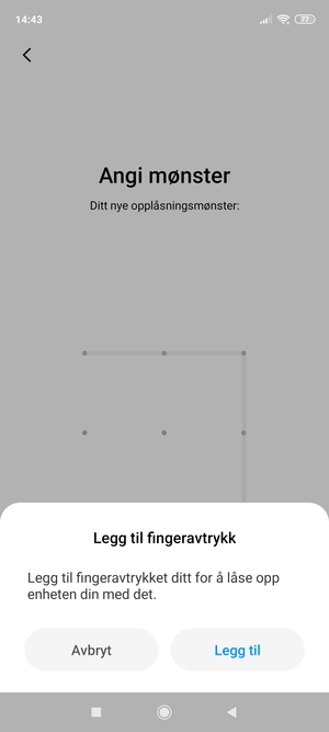 Velg Avbryt