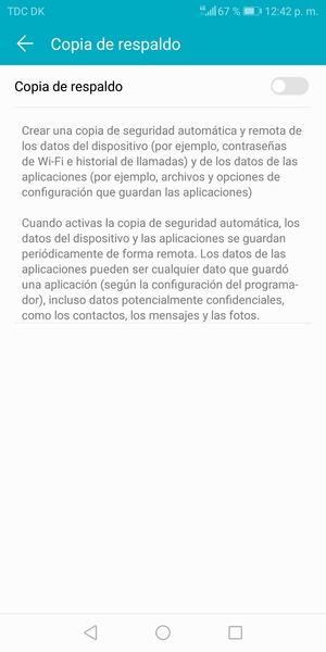 Active Copia de respaldo