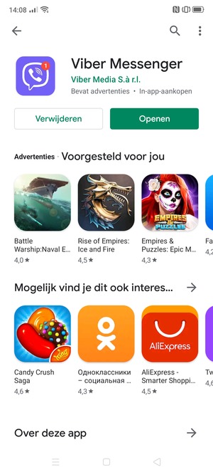 Selecteer Openen