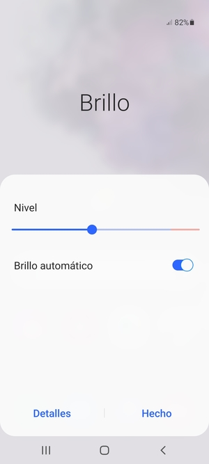 Active Brillo automático y seleccione Hecho