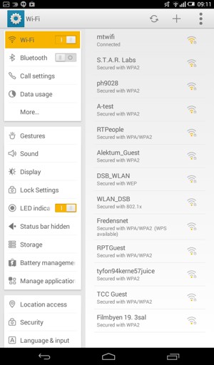 You are now connected to the Wi-Fi network