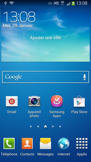 Sélectionnez Applis