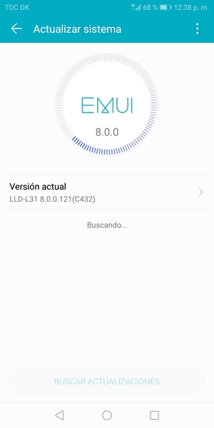 Espere a que la búsqueda termine