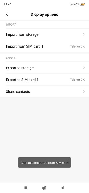 Your contacts will be saved to your Google account and saved to your phone the next time Google is synced.