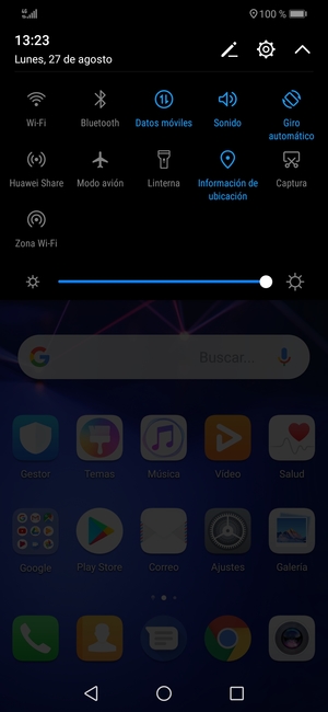 Desactive Información de ubicación