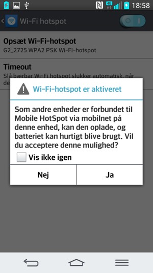 Vælg Ja