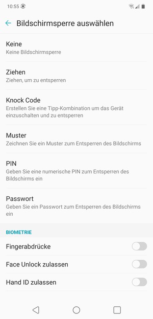 Wählen Sie Muster