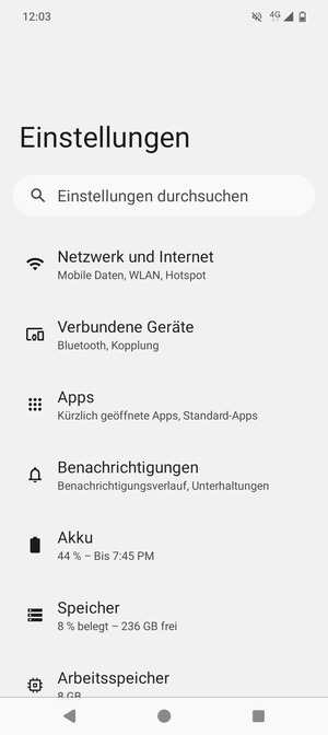 Wählen Sie Netzwerk und Internet