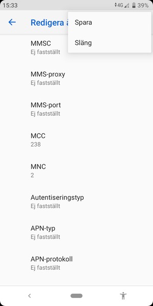 Välj Spara