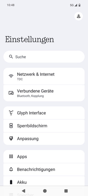 Wählen Sie Netzwerk & Internet