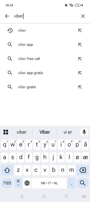 Skriv inn applikasjonsnavnet og velg Søk