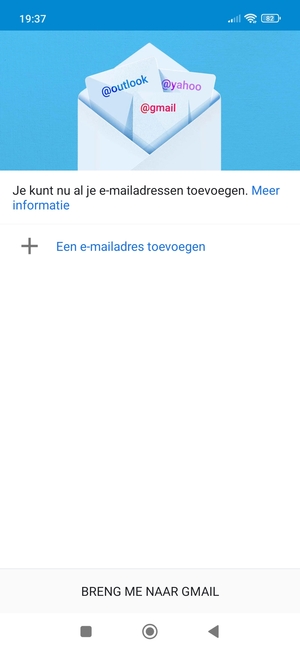 Selecteer Een e-mailadres toevoegen