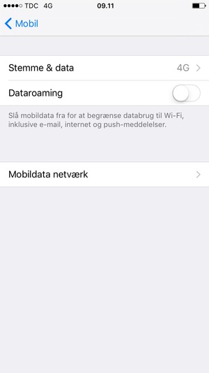 Vælg Stemme & data