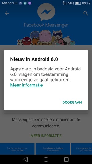 Selecteer DOORGAAN