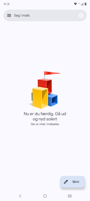 Din konto er klar til brug