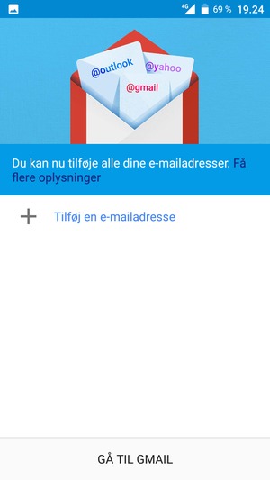 Vælg Tilføj en e-mailadresse