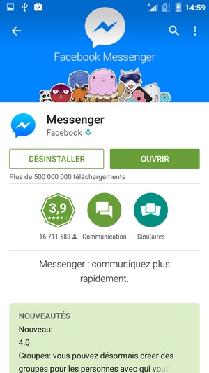 Sélectionnez OUVRIR
