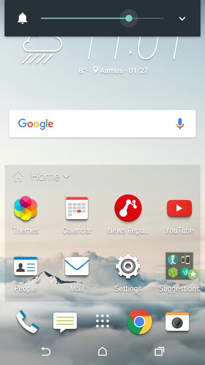 Continue to press to take the volume down to the required level
