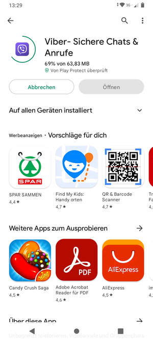 Warten Sie, bis der Installationsprozess  beendet ist