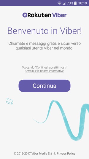 L'app è pronta per l'uso