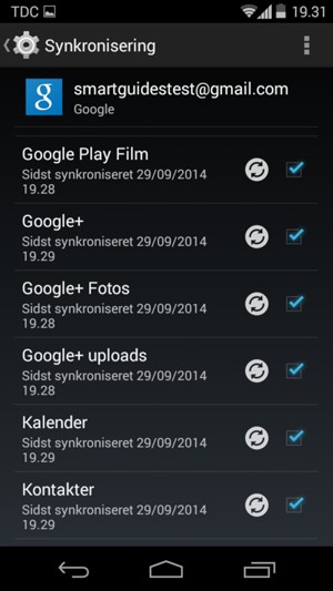 Dine kontakter fra Google vil nu blive synkroniseret til din telefon