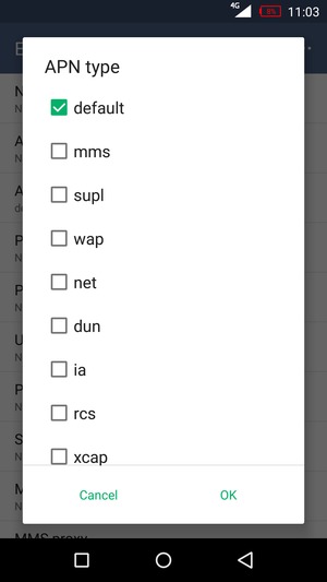 Check the default checkbox and select OK
