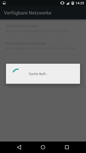 Warten Sie, bis die Suche abgeschlossen ist