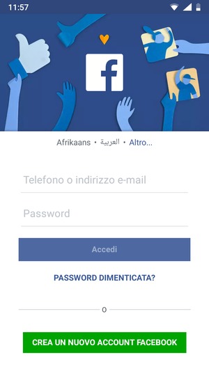 L'app è pronta per l'uso