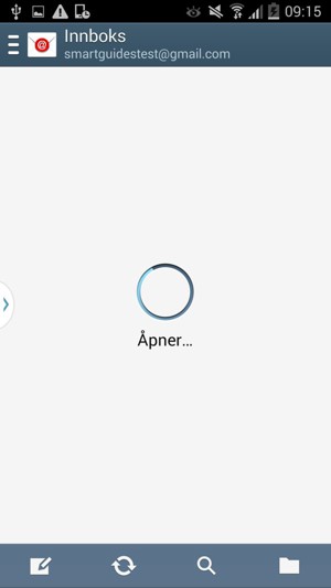 Gmail/Hotmail er klar til bruk