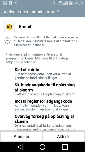 Vælg Aktiver