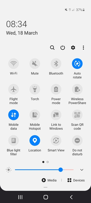 Select Mute to change to sound mode again