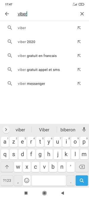 Saisissez le nom de l'appli et sélectionnez Rechercher