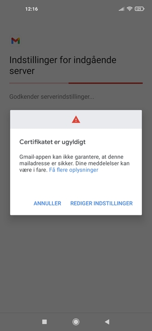 Vælg REDIGER INDSTILLINGER