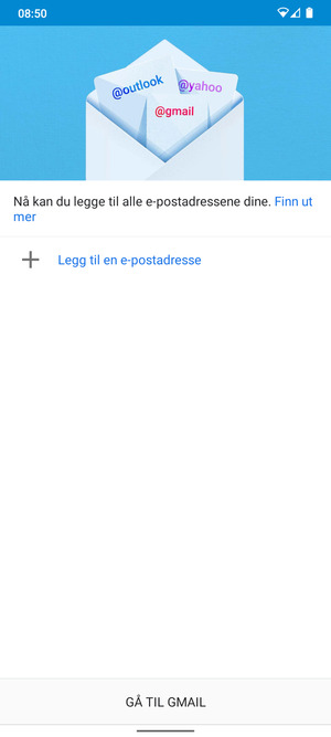 Velg Legg til en e-postadresse