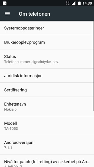 Velg Systemoppdateringer