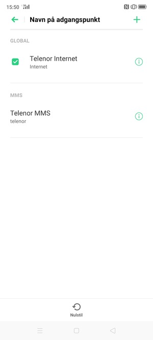 Din telefon er nu sat op til MMS