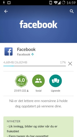 Vent til installasjonen er ferdig