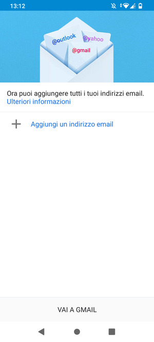 Seleziona Aggiungi un indirizzo email
