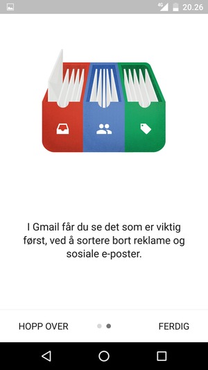 Velg FERDIG